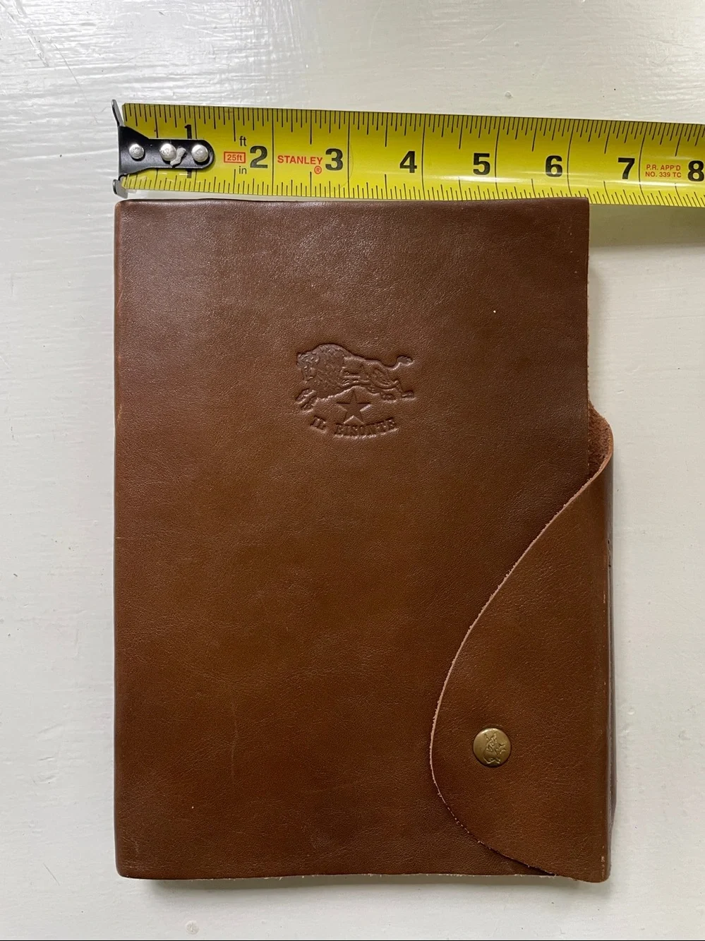 Il Bisonte Leather Journal Folio - Brown
